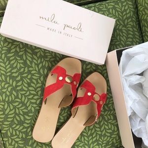 Mila Paoli Red Sandals